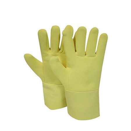 National Safety Apparel Knit Gloves, 12" L, Yellow, PR G43RTRF12