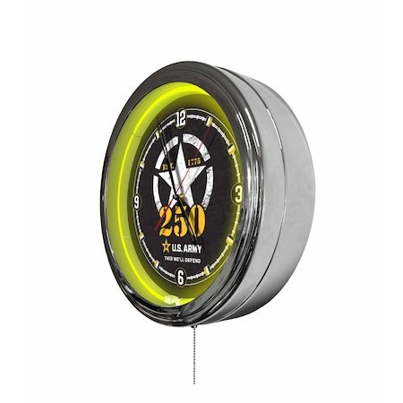 Holland Bar Stool Co United States Army - 250 Years 16in LED Wall Clock ClkL16