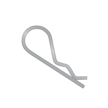 Huyett Bridge Pin, 316 SS, 0.094 in Wire Dia x 2.312 in L x 0.630 in Inside Eye Dia x Fits 1/4 in BPS6-207