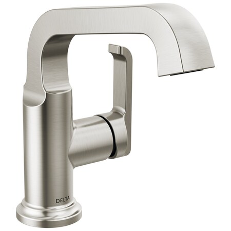 Delta Tetra Single Handle Bathroom Faucet In Lumicoat Stainless 589SH-SS-PR-DST