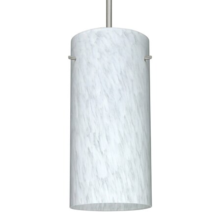 Besa Lighting Besa Stilo 12 Pendant, Carrera, Satin Nickel Finish, 1x 150W MAX E26 Base 1JT-412019-SN
