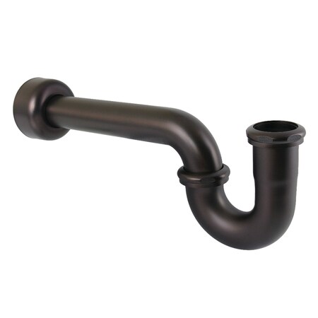 Kingston Brass 1-1/2 in. P-Trap with Box Flange, 13-1/16 in. Length, 18 Gauge, Oil Rubbed Bronze CC4125