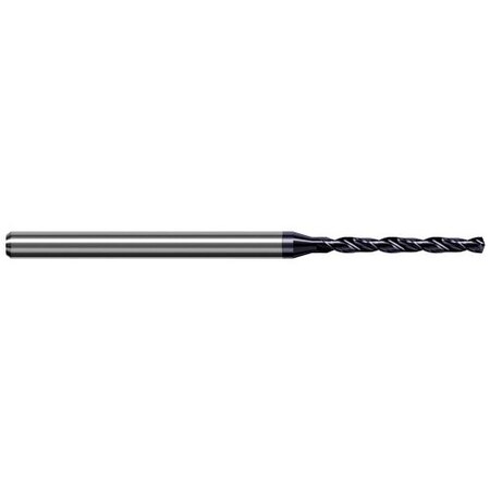 Harvey Tool 1.524 mm Drill DIA x 15.000 mm Flute L Carbide HP Drill for Prehardened Steels, 2 Flutes ADS0600-C3