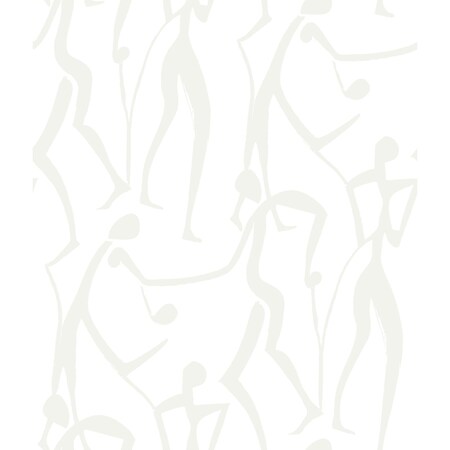 York Wallcoverings Joyful Dancers Pearl Wallpaper ZM2833