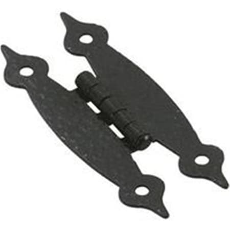 Amerock 3.5 in. Non Self-Closing Cabinet Hinge, Colonial Black 7976657