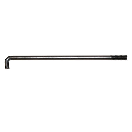 Auveco 5/16in-18 x 8in Battery Hold Down Bolt Plain, 10PK 8963