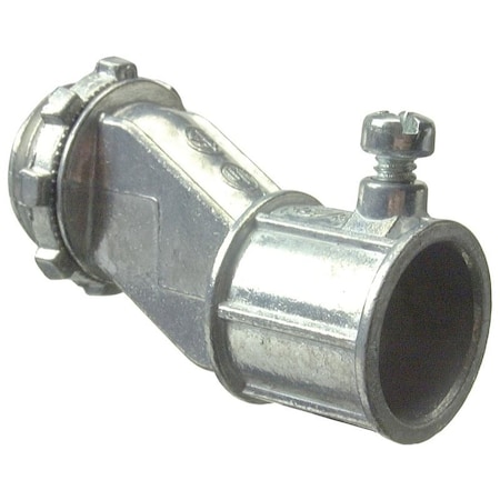 Halex Conduit Fitting Connector, 3/4 in, Set Screw, Die Cast Zinc, Red 03707B