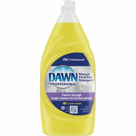 Dawn Professional Manual Pot/Pan Dish Detergent, Lemon Scent, 38 oz Bottle 45113