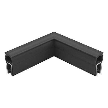 Jw Winco Edge Trim Seal, 160 mm. L, Bottom, Black 2181-NBR-20.5-A-160