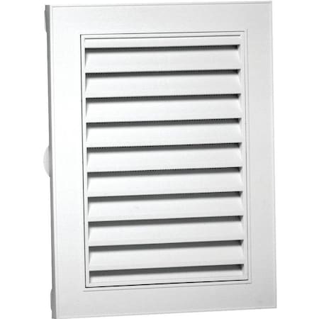 Canplas Duraflo Gable Vent, 21-1/8 In L, 15.14 In W, Polypropylene, White 626075-00