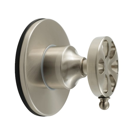 Kingston Brass Single-Handle Three-Way Diverter Valve with Round Trim Kit, Brushed Nickel KS3038RX
