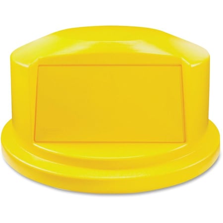 Rubbermaid Commercial BRUTE(R) 44 gal Trash Can Lid, Dome with Push Door Blue, Resin, 1 Openings 24 3/4 in W/Dia 1834840