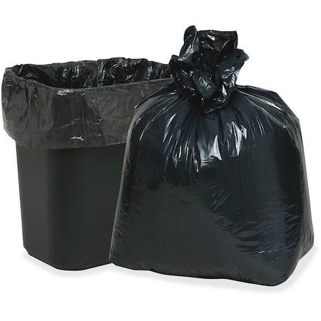 Webster Industries 10 gal Trash Bag, 0.60 mil (15 Micron), Black 242315B