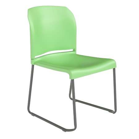 Flash Furniture 880 lb. Capacity Green Full Back Stack Chair RUT-238A-GN-GG