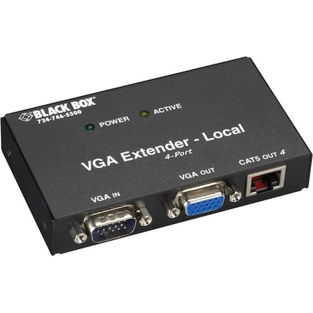 Black Box Vga Transmitter(4 Port), Extender AC555A-4-R2