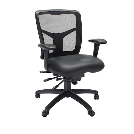 We'Re It Mesh it, Y Series Mesh Back Task Chair, Multi-Functional Adjustments with Black Eco Seat MI1522-ECB