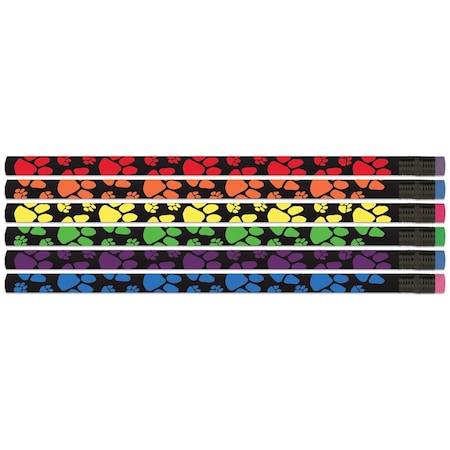 Musgrave Pencil Co Neon Paws Pencils, 144PK D2454/12