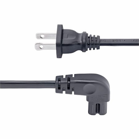 Startech.Com 3FT 1M LAPTOP POWER CORD, NEMA 1-15P TO RIGHT ANGLE C7, 7A 125V, 18AWG, LAPTOP CHARGER PXT101NB-STRA-3F