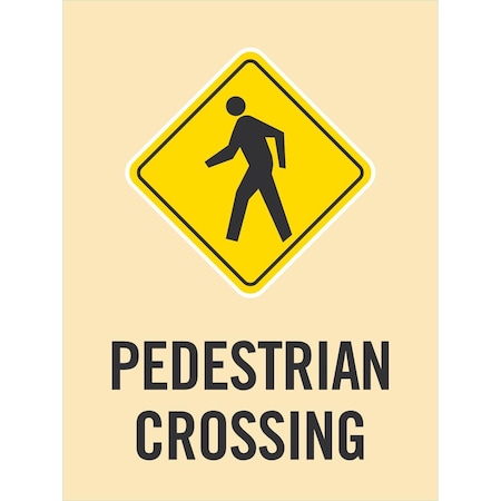 Lyle Pedestrian Crossing, 18x24, Engineer Grade, White G-10284-EG_18x24