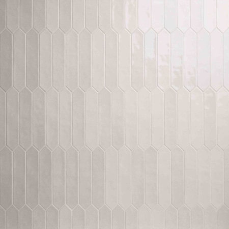 Msi Renzo Dove Pickett SAMPLE Glossy Ceramic White Wall Tile ZOR-PT-0115-SAM