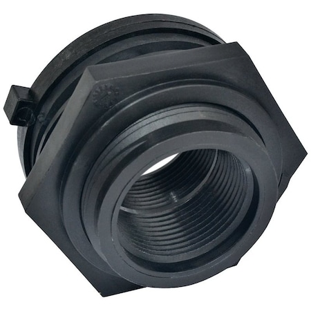 Green Leaf TF300PE Bulkhead Fitting with Gasket, 3 in, FNPT, EPDM/Polyethylene/Polypropylene HV341333227