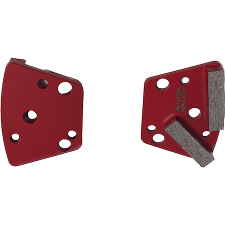 Vantage Product Diamond Grinding Disc for Trapezoid Grinders, 2 Bar Segment, 120 Grit, Medium Bond M-TQC10-2B120-M