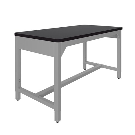 Diversified Spaces Lab Workbench, Top 72"x30" Charcoal/Blk AMS7230LCBS