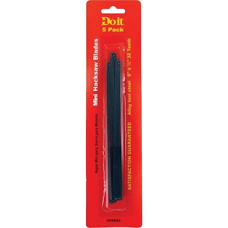 Do It Best 6'' L. Blade 32 TPI Alloy Steel Hacksaw Blade, 5PK 262615C