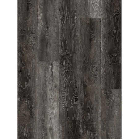 Proselect Design ProFloor Flooring Plank, 48 in L, 7 in W, Stone Plastic Composite/Vinyl, Stormy Gray, 12PK PF805