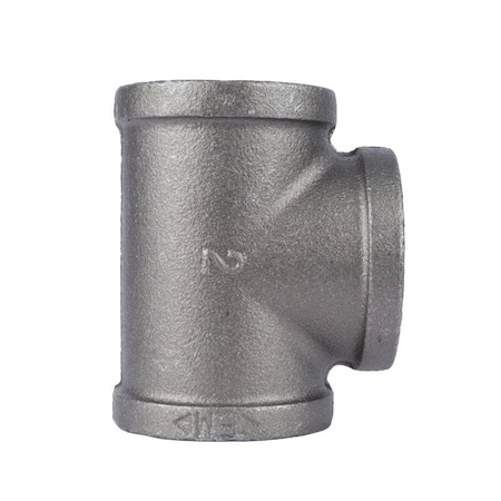 Stz Industries 2 in. FIP each X 2 in. D FIP 2 in. D FIP Black Malleable Iron Tee 501560