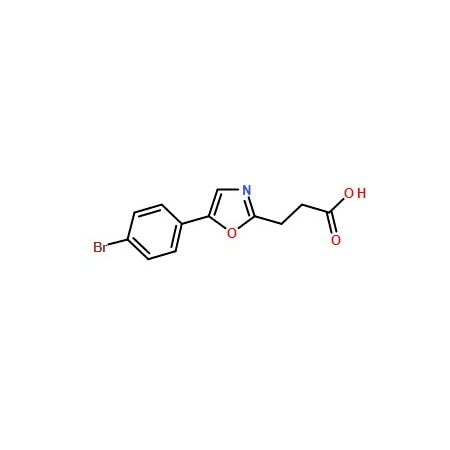 Ak Scientific 3-[5-(4-Bromophenyl)-1, 3-oxazol-2-yl]propanoic acid (250mg), CAS 23464-96-2 7942AD-250mg