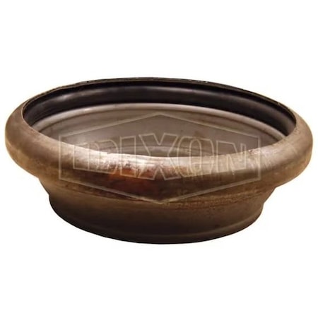 Dixon Type B Quick Connect Fitting with Gasket, 4 in, Female Weld-On, Steel, Domestic 3024