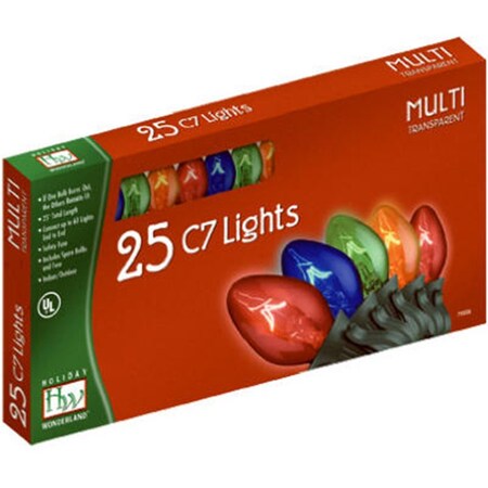 Noma Inliten 52588 C7 Multi Transparent Light Set, 25PK 790006