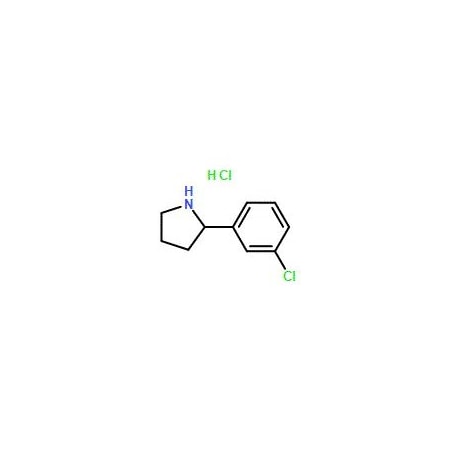 Ak Scientific 2-(3-Chlorophenyl)pyrrolidine HCl (100mg), CAS 1177307-35-5 2889AA-100mg