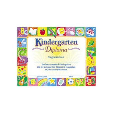 Trend Enterprises Classic Kindergarten Diploma, 30 Per Pack, PK6 T17002