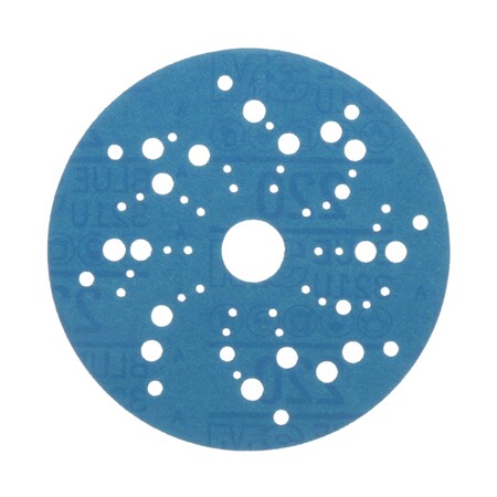 3M Blue Abrasive Disc, 36163, 5 in, 240 grade, Multi-hole, 4PK 321U