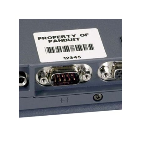 Panduit P1cass, Complbl, Adh, 2.00" x 1.00"h, Wh C200X100YJC