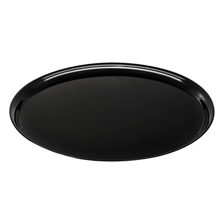 Smarty Had A Party 18 in Black Round Plastic Trays, 25PK 9928BK-CASE