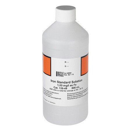Hach Iron Standard Solution, 500 mL 13949