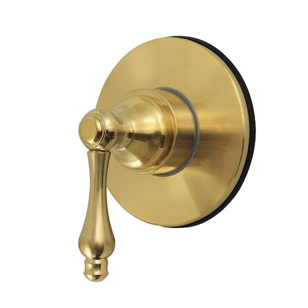 Kingston Brass Single-Handle Six-Way Diverter Valve with Round Trim Kit, Brushed Brass KS4037AL