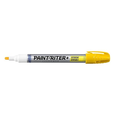 Markal Paint Marker, Medium Tip, Yellow Color Family, Paint 97011