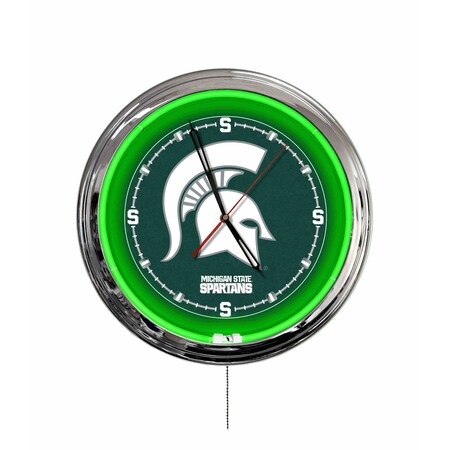 Holland Bar Stool Michigan State University 16 LED Wall Clock ClkL16
