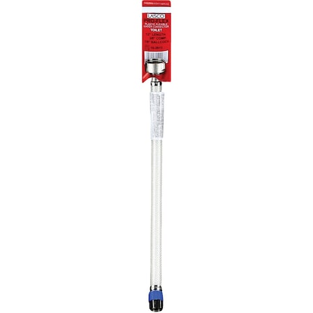 Westlake Pipe & Fittings 3/8'' Cx7/8'' BCx12'' L Poly Braided Vinyl Toilet Connector 10/1/2613