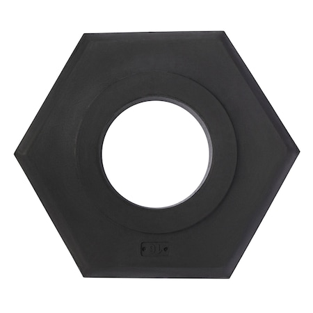 Jrex Safety 16 lb Hexagonal Rubber Base for Channelizer Cones BASE-JR-H-16