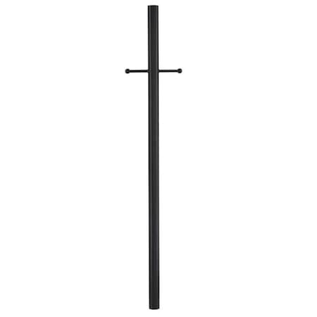 Brilliantbulb Exterior Light Fixture Post with Ladder Rest, Textured Black BR3276079