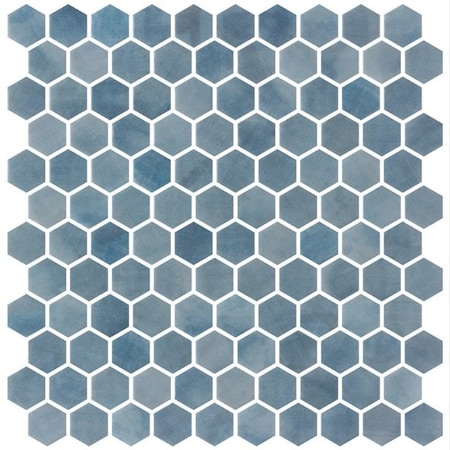Andova Tiles SAMPLE-Watelle Honeycomb Marble Look Recycled Matte Glass Hexagon Mosaic Wall & Floor Mosaic Tile SAM-ANDWAT1323
