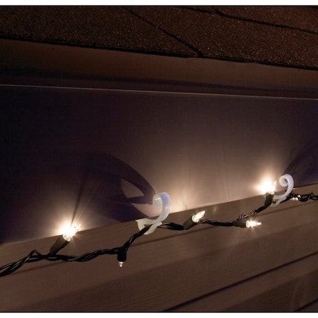 Adams White Deck Light Clips, 25PK 3210-99-1640