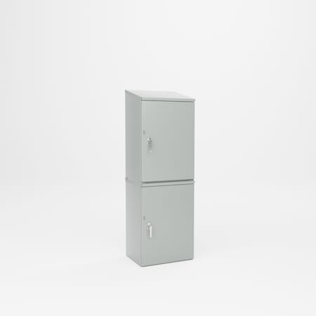 Pucel Double Personal Locker, 21 in W x 64 in H x 16 in D, Light Blue DPL-1621