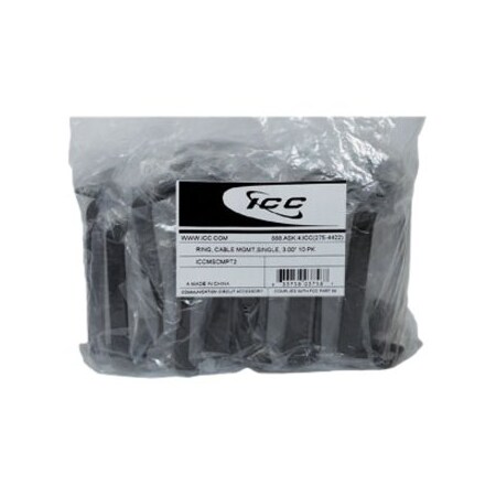 Icc 10 PK of 3.00 RING, CABLE Management ICCMSCMPT2
