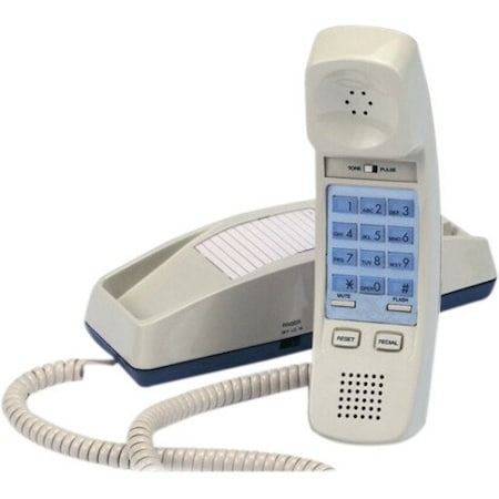 Cortelco Trendline 815000VOE21F Standard Phone - Black - 1 x Phone Line - Hearing Aid Compatible 8150BK